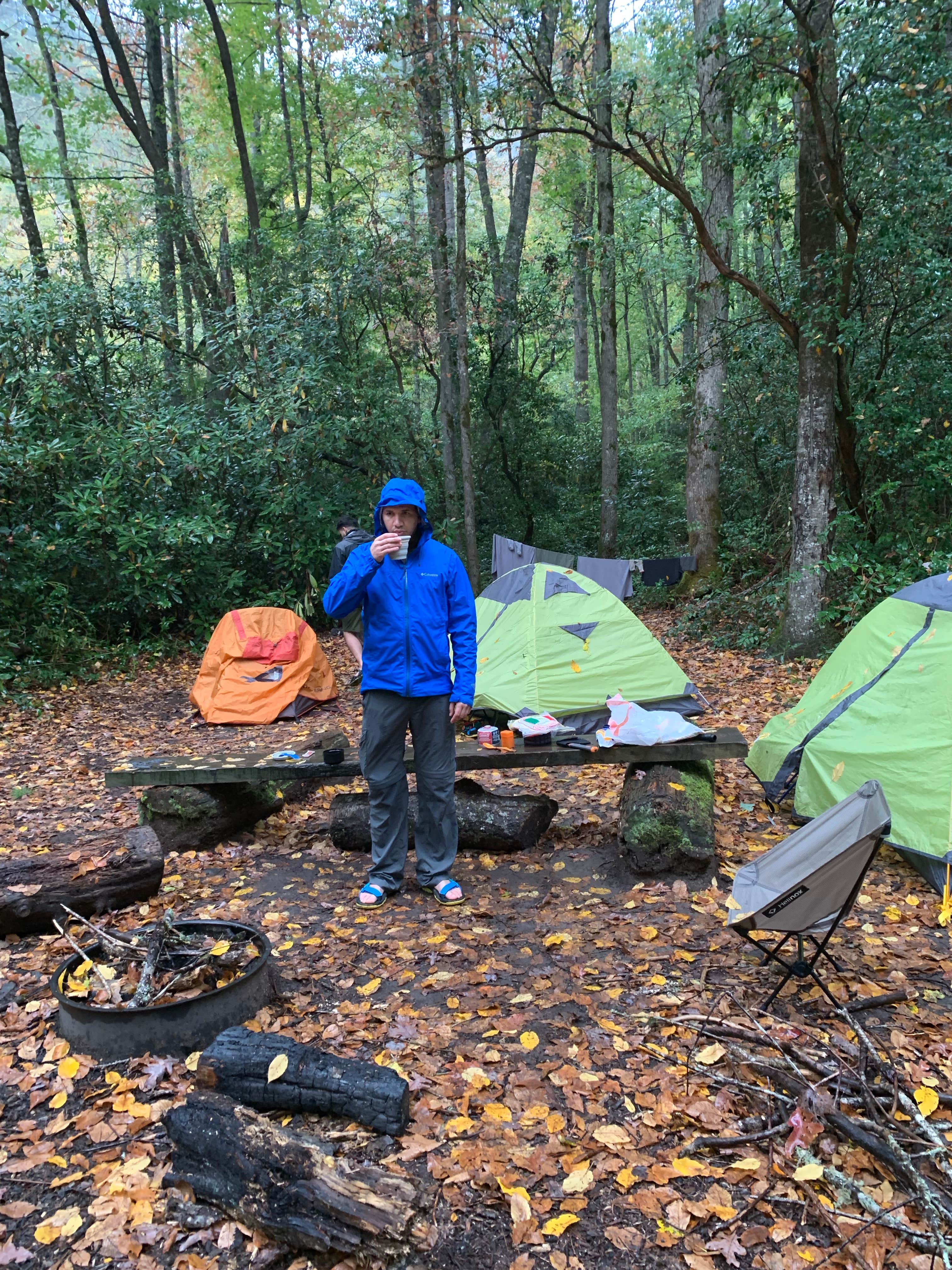 Nick C.'s photo of tent camping at 58 Nicks Nest Branch near Bryson City, NC