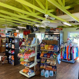 Indian Mound Fish Camp store has just about everything you could want while camping