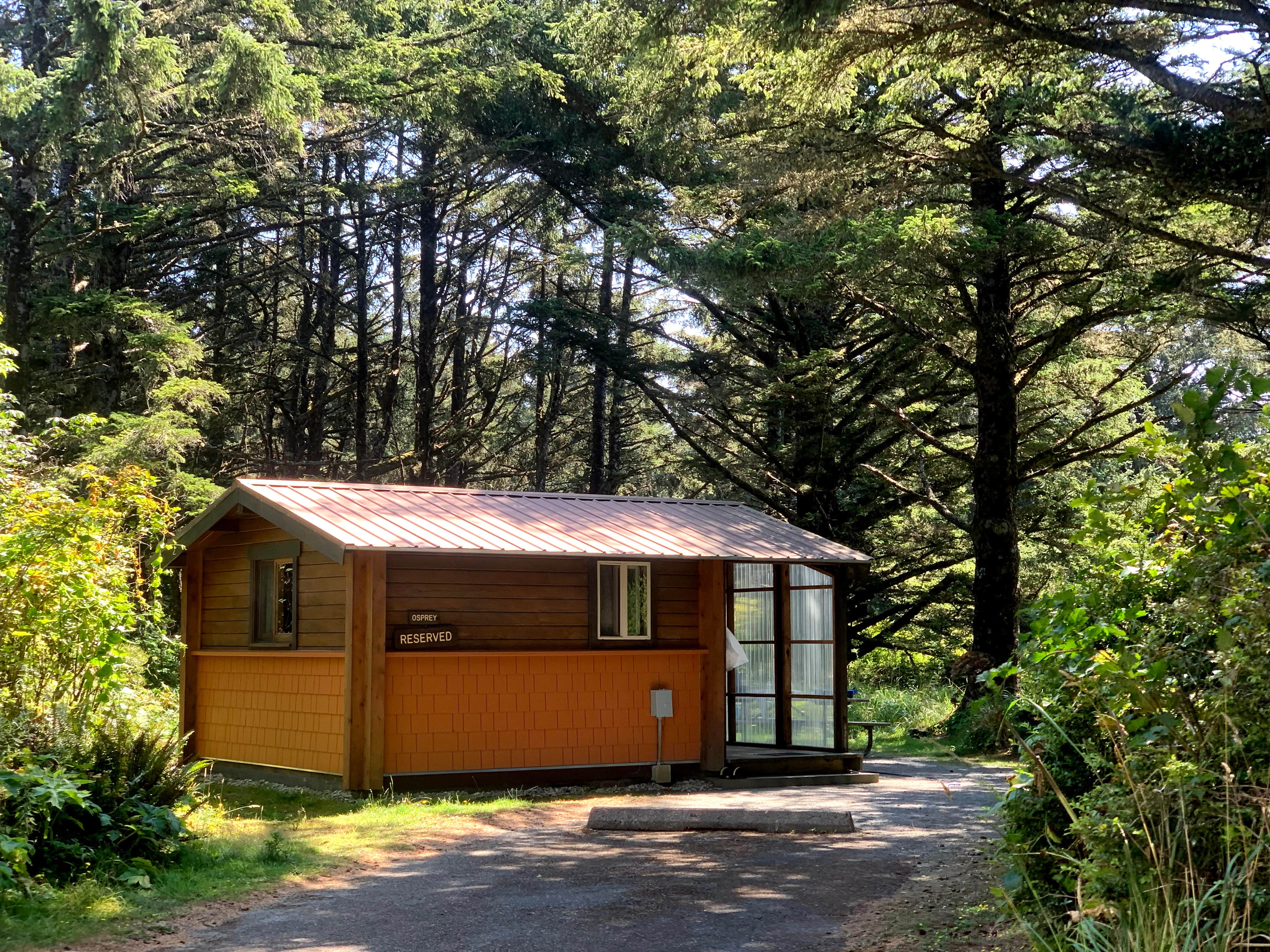 Laura M.'s photo of a cabin at Cape Blanco State Park Campground near Bandon, OR