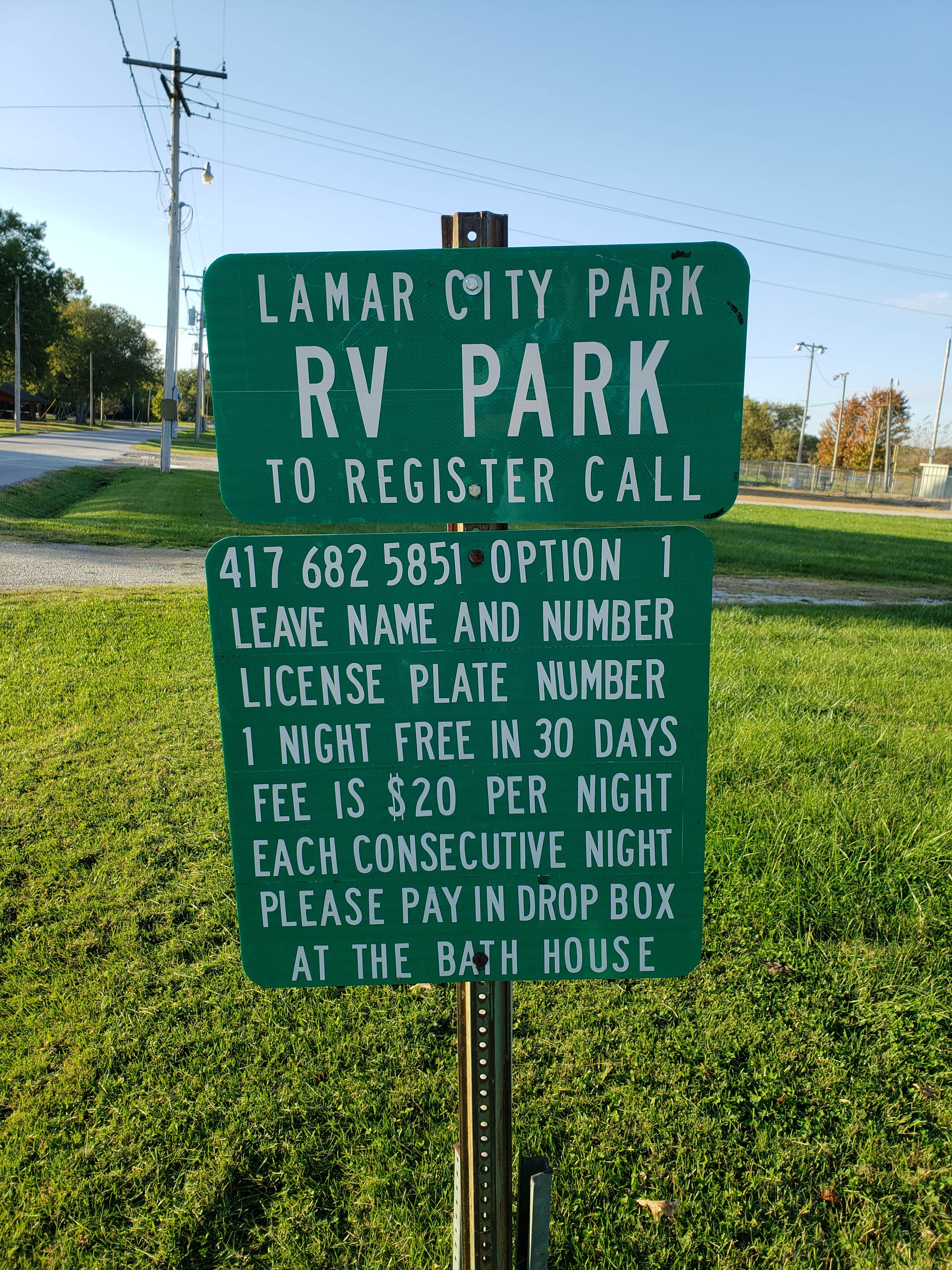 Camping near Robert E. Talbot Conservation Area: Lamar City Park, Sheldon, Missouri