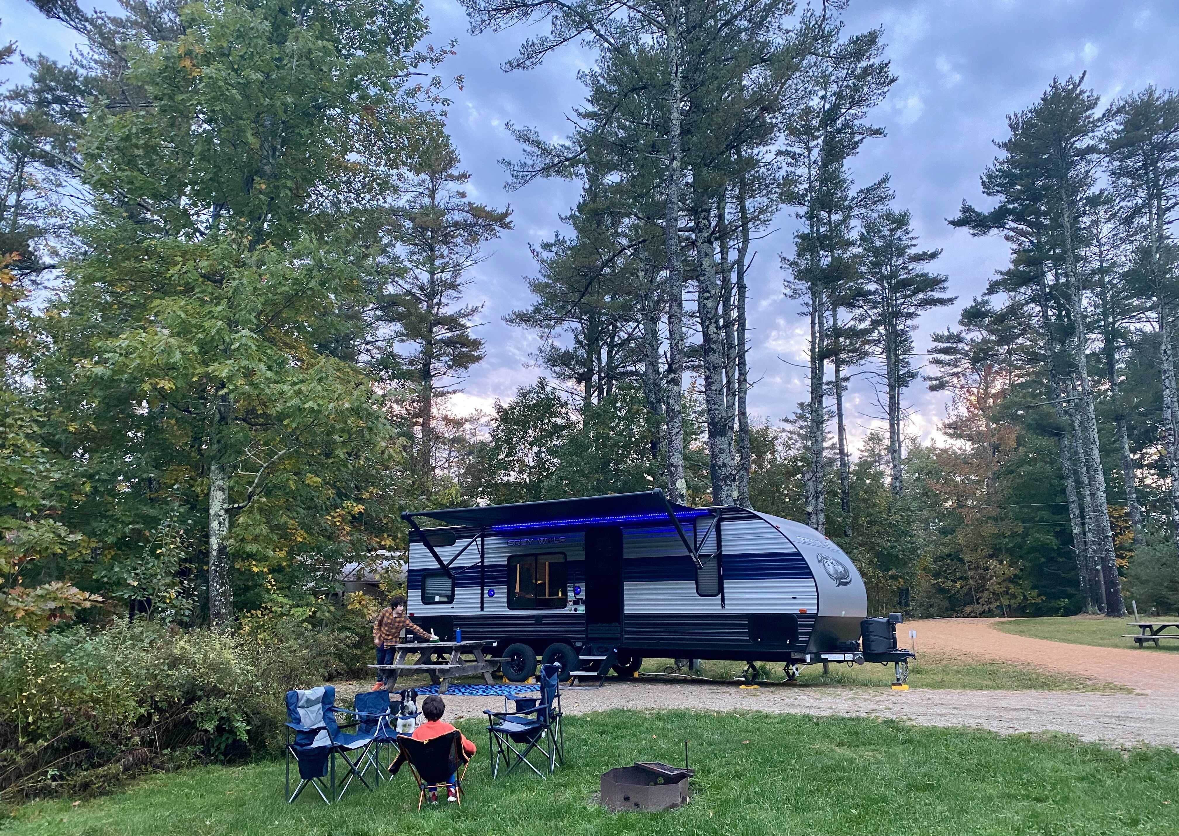 Courtney J.'s photo of rv camping at Wolfe's Neck Oceanfront Campground near Lisbon Falls, ME