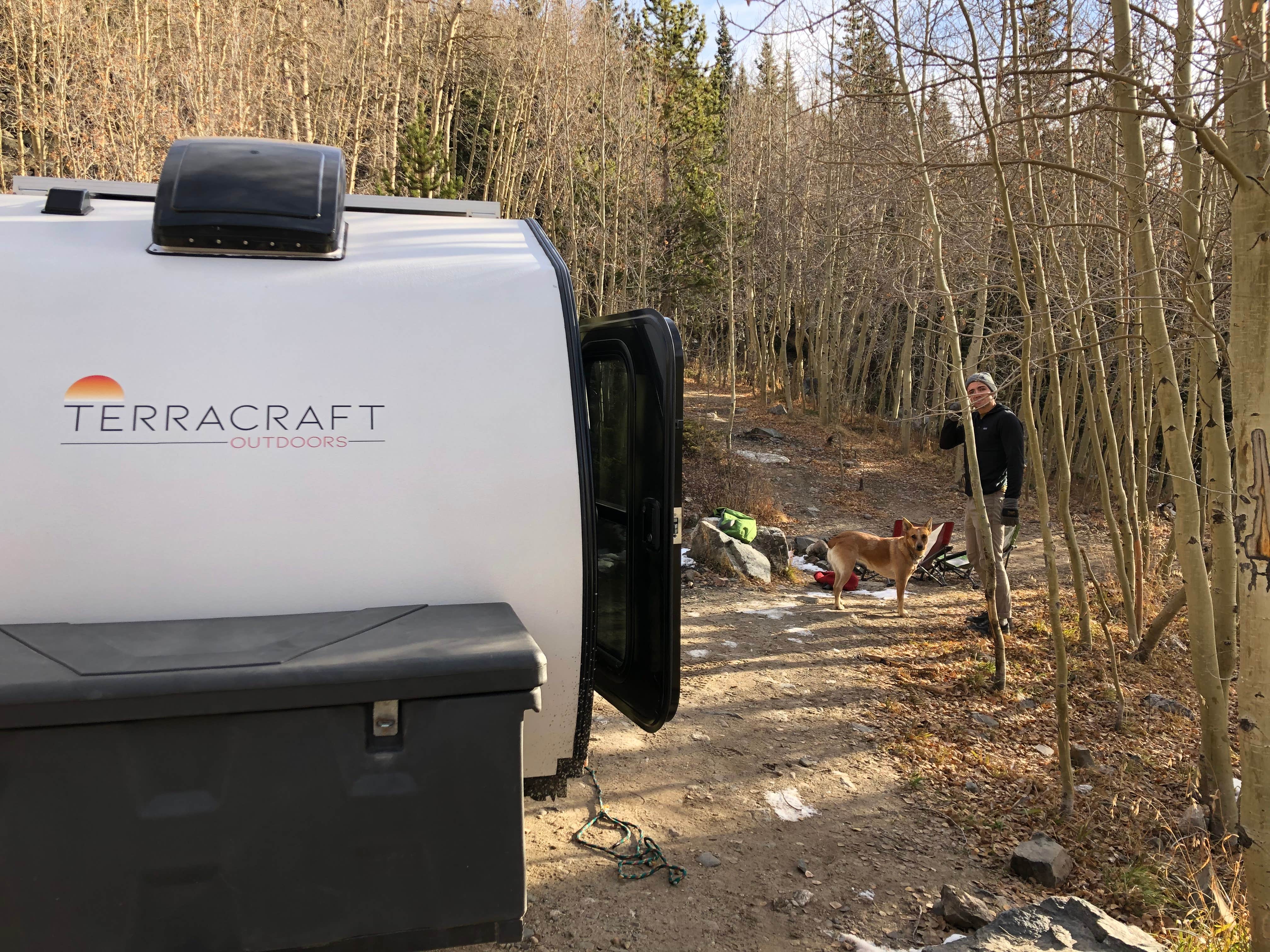 Emma B.'s photo of camping with pets at Blue Lake Campground - Temporarily Closed near Aguilar, CO