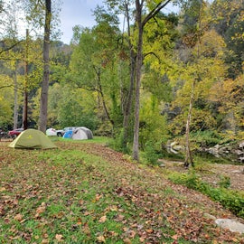 tent sites near the river