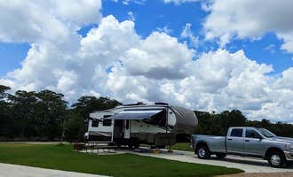 Camping near Suck it up, youre glamping: Old River Road RV Resort, Kerrville, Texas