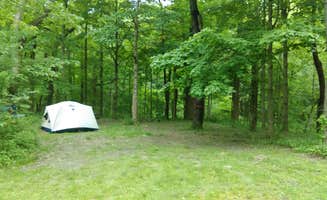 Mike V.'s photo of tent camping at Lake Waveland Park near Williamsport, IN