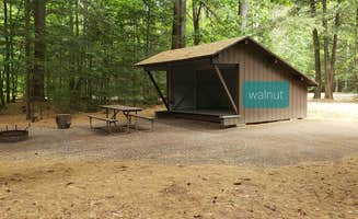 Jean C.'s photo of a cabin at Quechee State Park Campground near Ludlow, VT