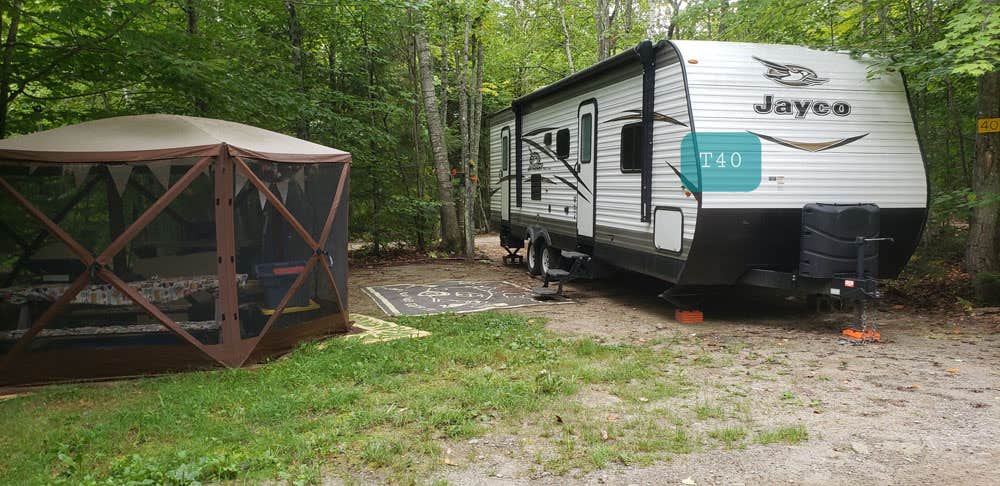 Jean C.'s photo of rv camping at Wilderness Edge Campground near Rockwood, ME