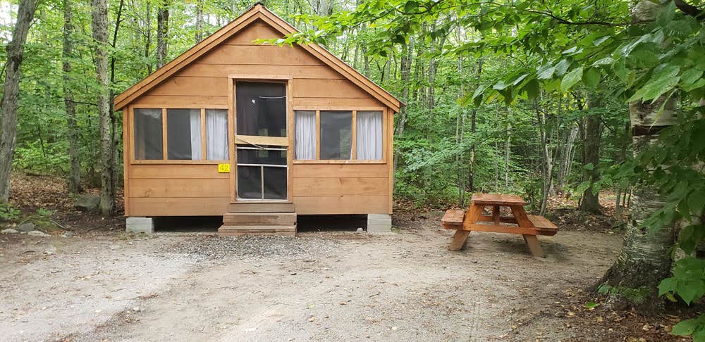 Jean C.'s photo of glamping accommodations at Wilderness Edge Campground near Medford, ME