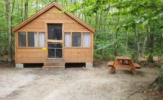 Jean C.'s photo of a cabin at Wilderness Edge Campground near Danforth, ME