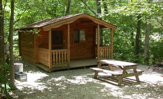 Jean T.'s photo of glamping accommodations at Camp Taylor Campground near Mount Bethel, PA