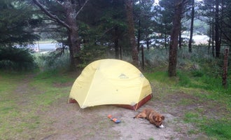 Camping near Sandbeach: Whalen Island Campground, Pacific City, Oregon