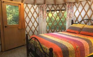 Heather's photo of glamping accommodations at Dew Valley Ranch Nature Retreat near Bandon, OR
