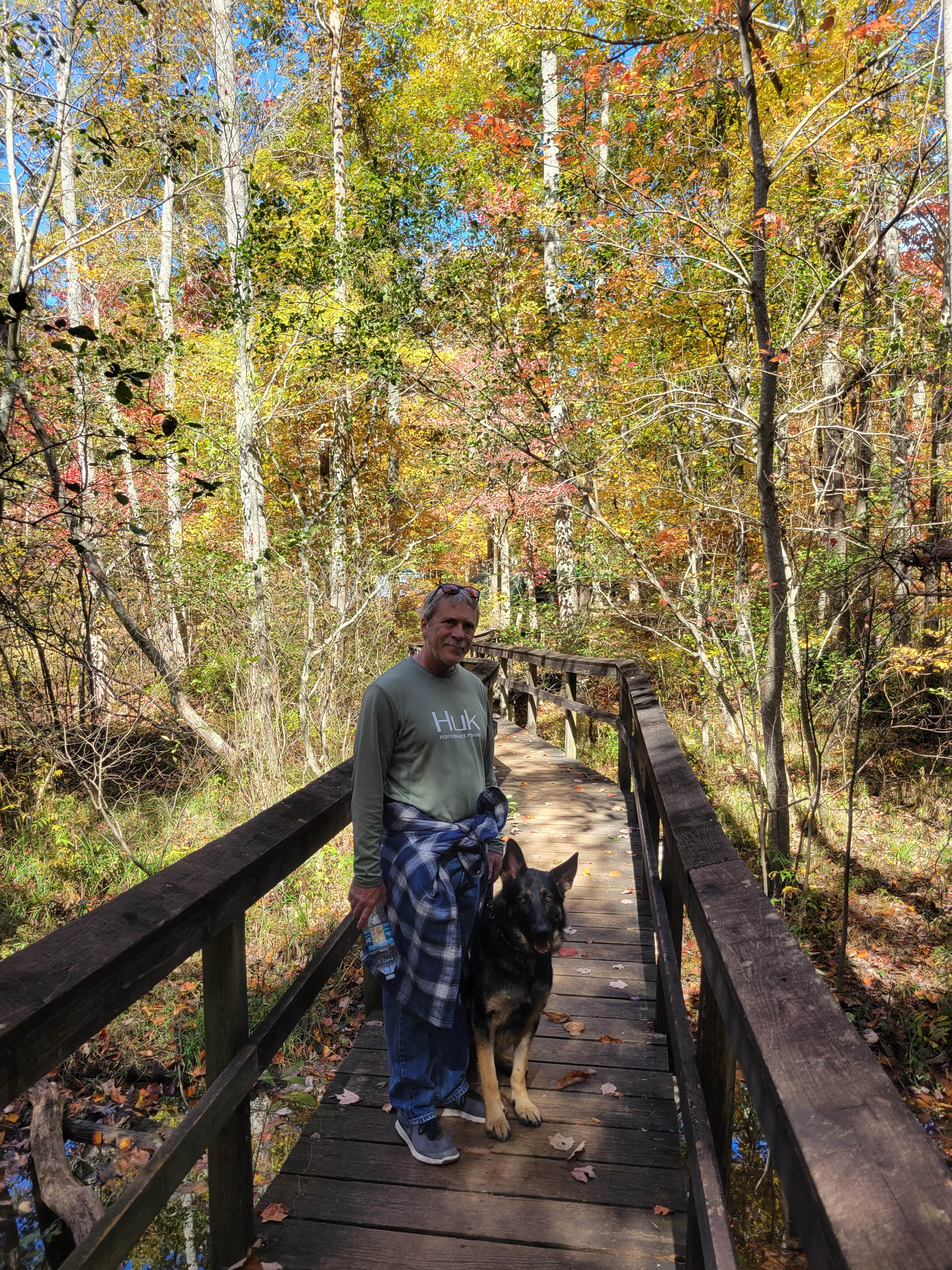 Tracy J.'s photo of camping with pets at Chilhowee Recreation Area near Mcdonald, TN