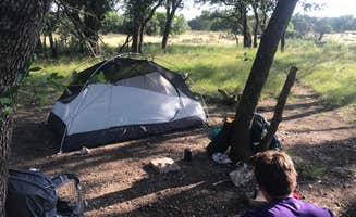 lauren B.'s photo of tent camping at Windmill Backback Area — Colorado Bend State Park near Killeen, TX