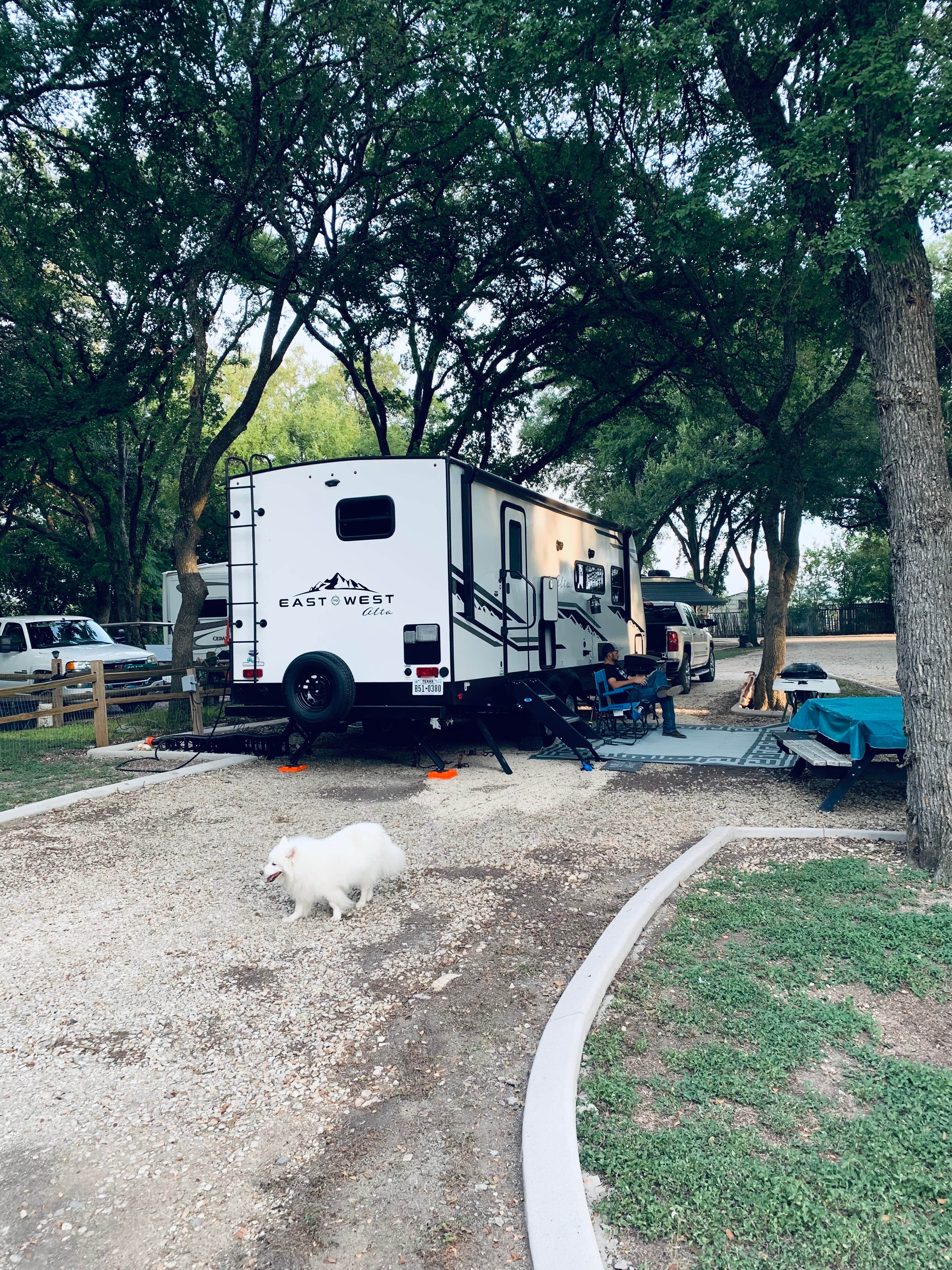 Lori B.'s photo of rv camping at Bending Oaks Ranch RV Resort near Stonewall, TX