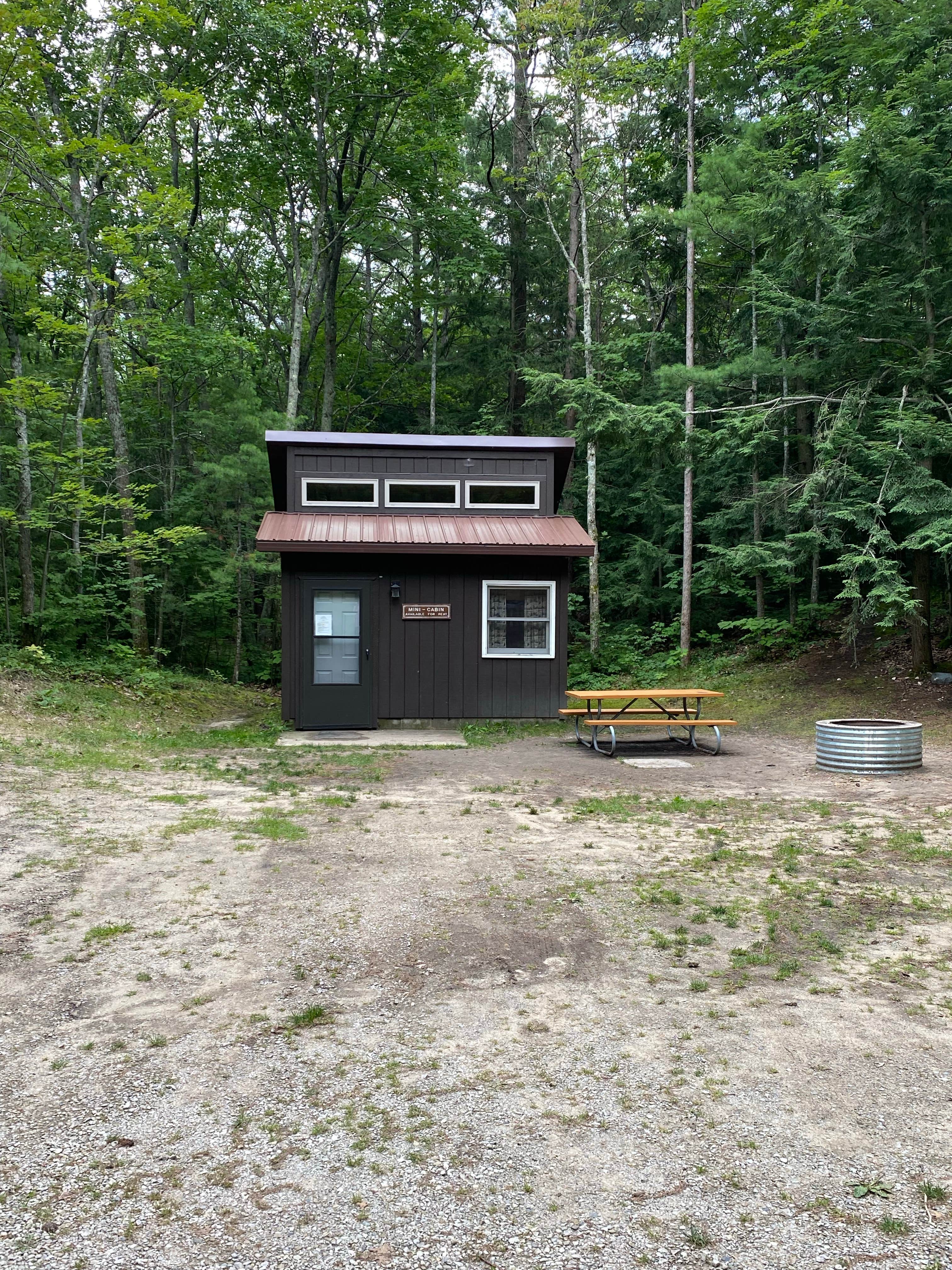 Clint's photo of glamping accommodations at Hoeft State Park Campground near Carp Lake, MI
