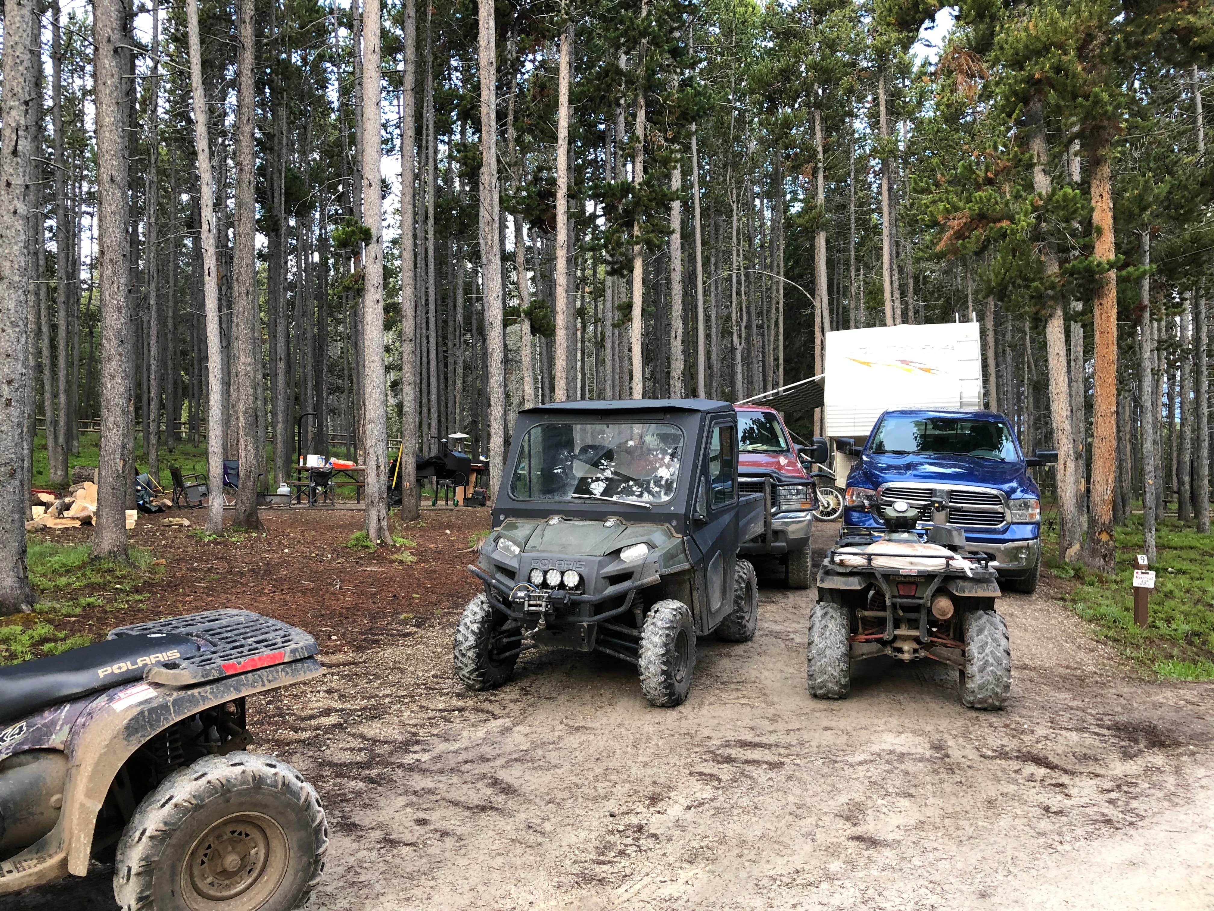 Camping near Prune Creek: Bighorn National Forest Tie Flume Campground, Wolf, Wyoming