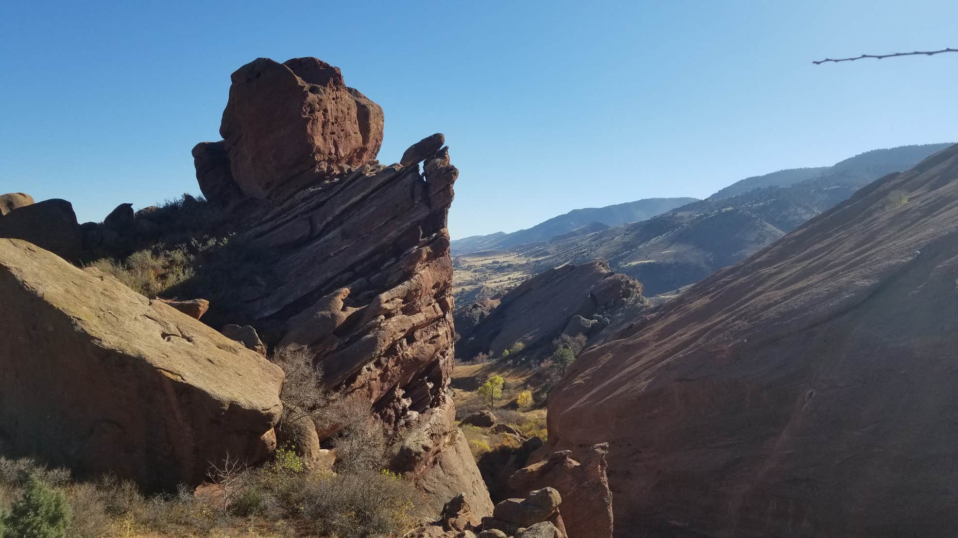 Red Rocks hiking trail at Indian Paintbrush Campground