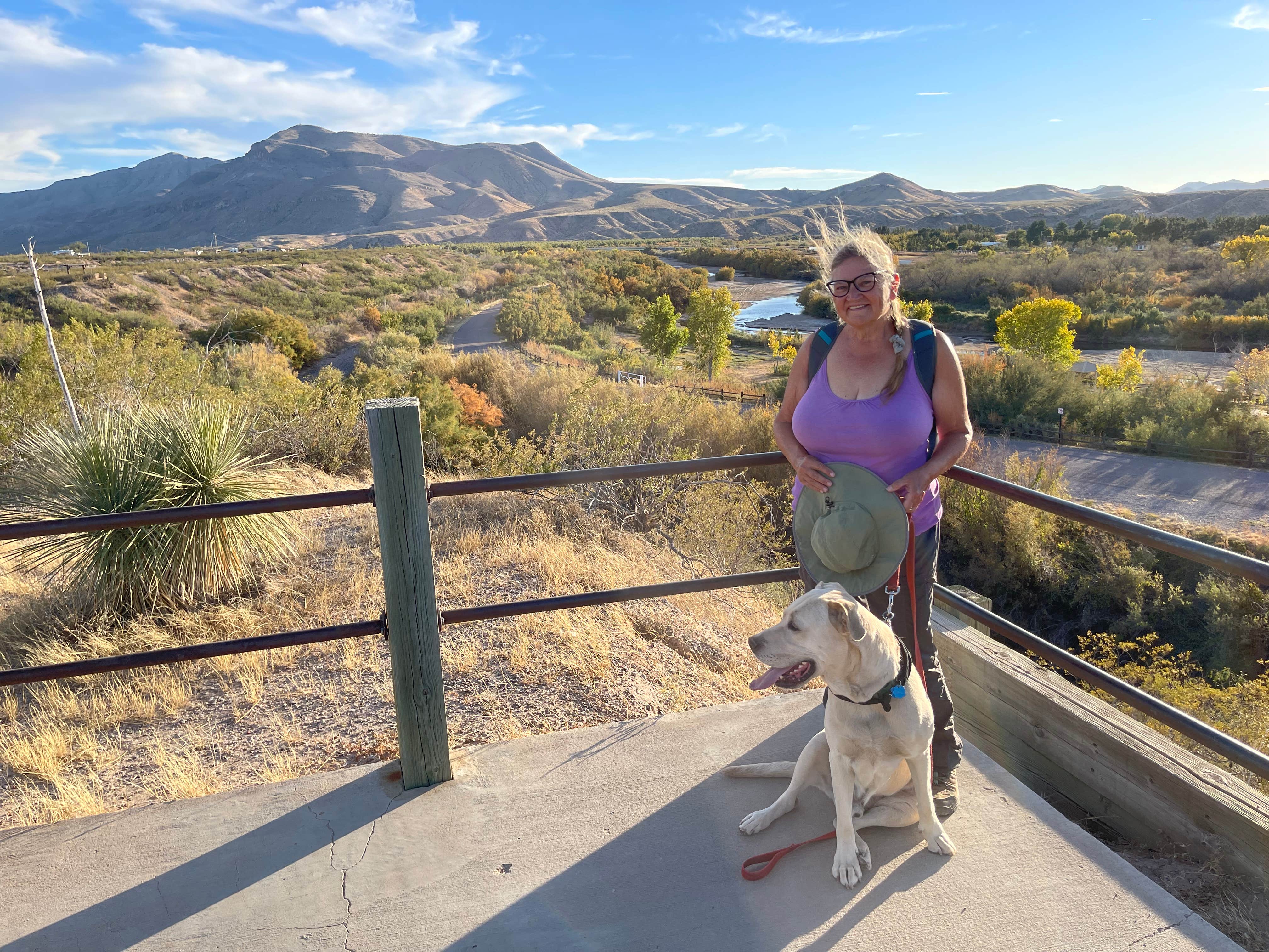 Lee M.'s photo of camping with pets at Leasburg Dam State Park Campground near Las Cruces, NM