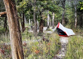 Cross Timbers Texoma Hiking Trail Primitive Campsite 