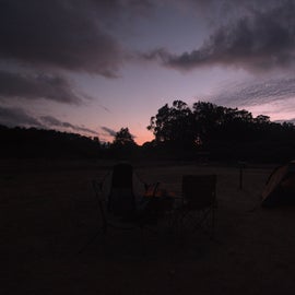 sunset at camp