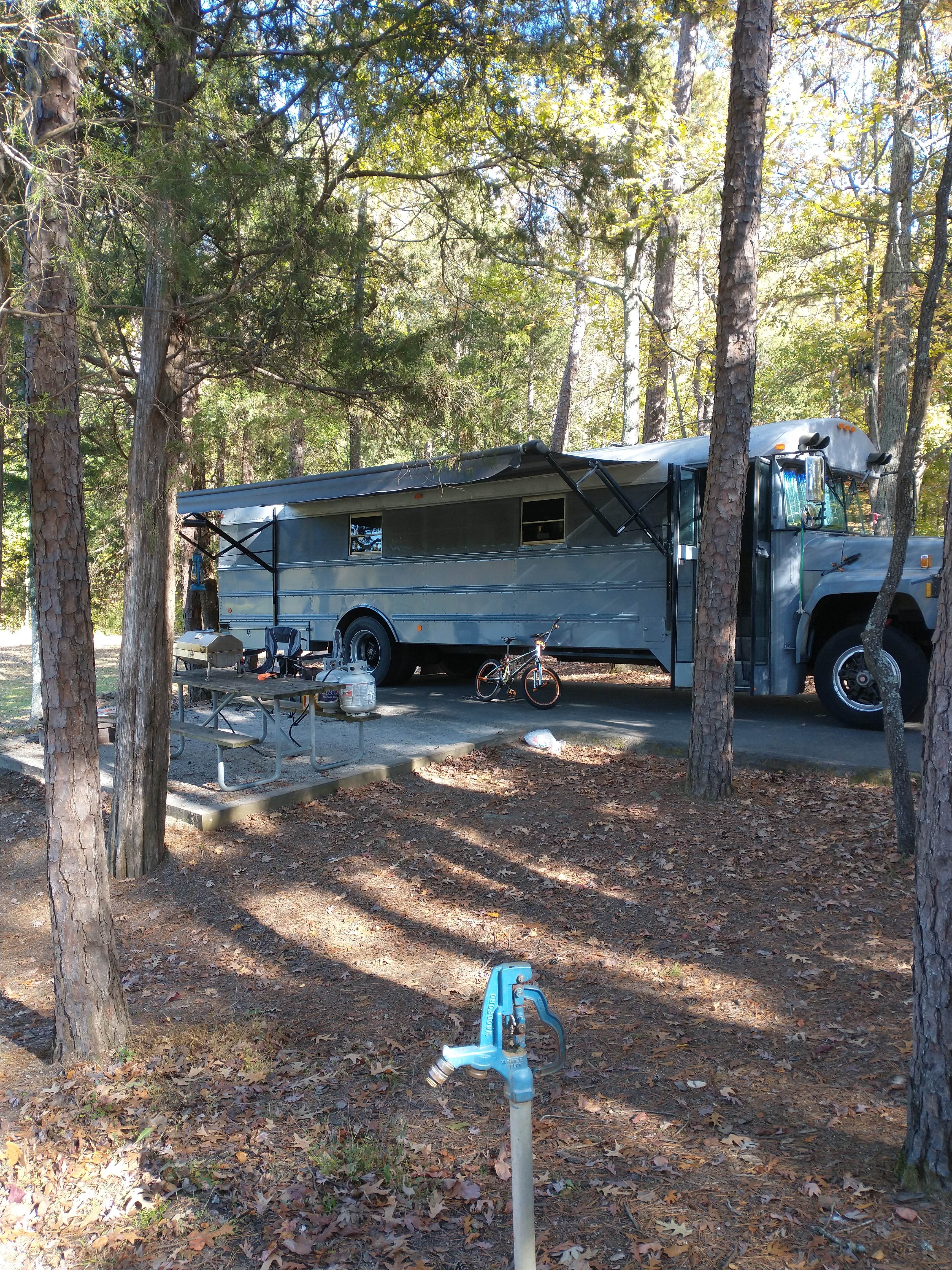 Aubrey O.'s photo of rv camping at Andrew Jackson State Park Campground near Pineville, NC