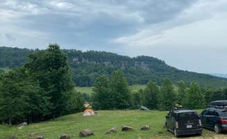 Drea R.'s photo of tent camping at Horseshoe Canyon Ranch near Greenland, AR