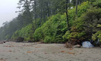 Lauren E.'s photo of tent camping at Second Beach — Olympic National Park near Beaver, WA
