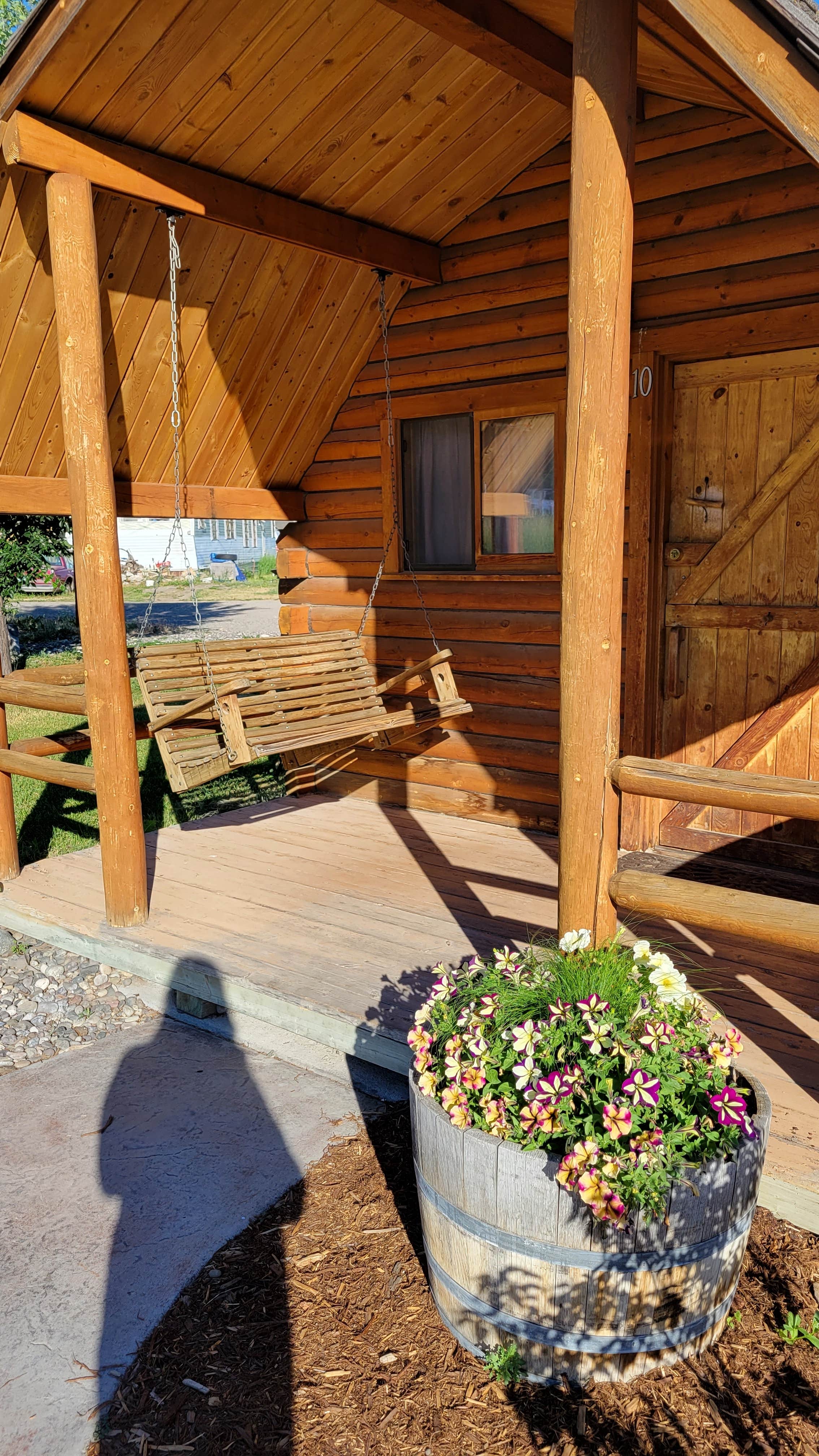 Julie D.'s photo of a cabin at Bozeman Hot Springs Campground & RV near Three Forks, MT