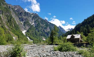 Lauren E.'s photo of glamping accommodations at Enchanted Valley — Olympic National Park near Olympic National Park