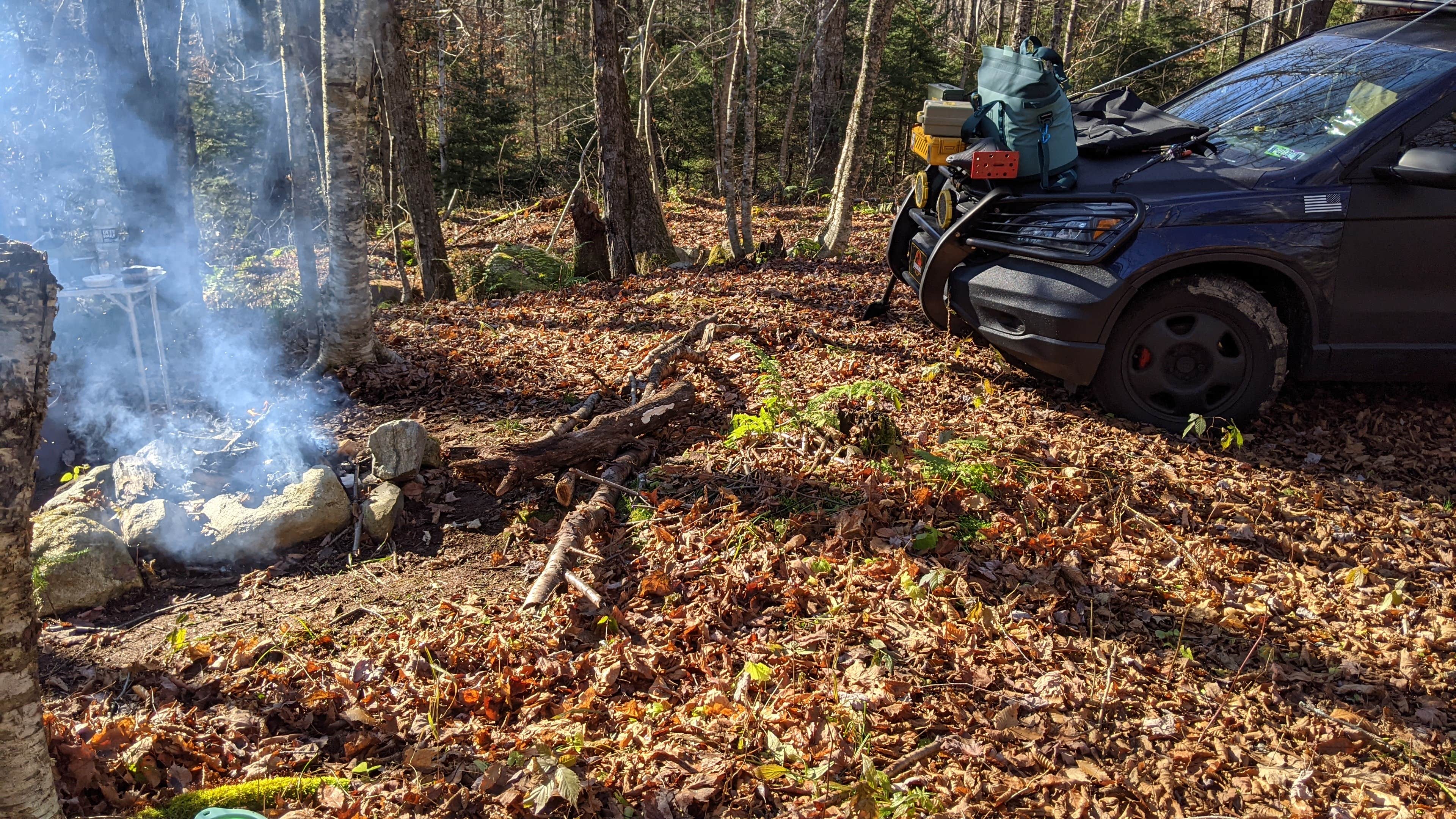 Camper-submitted photo at NFR 273 Dispersed Camping Spot near Whately, MA