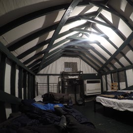 Inside of Canvas tent