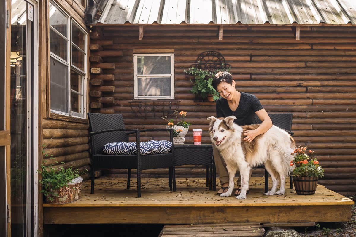 Christine A.'s photo of camping with pets at The Love Lodge Lithia near Lithia, FL