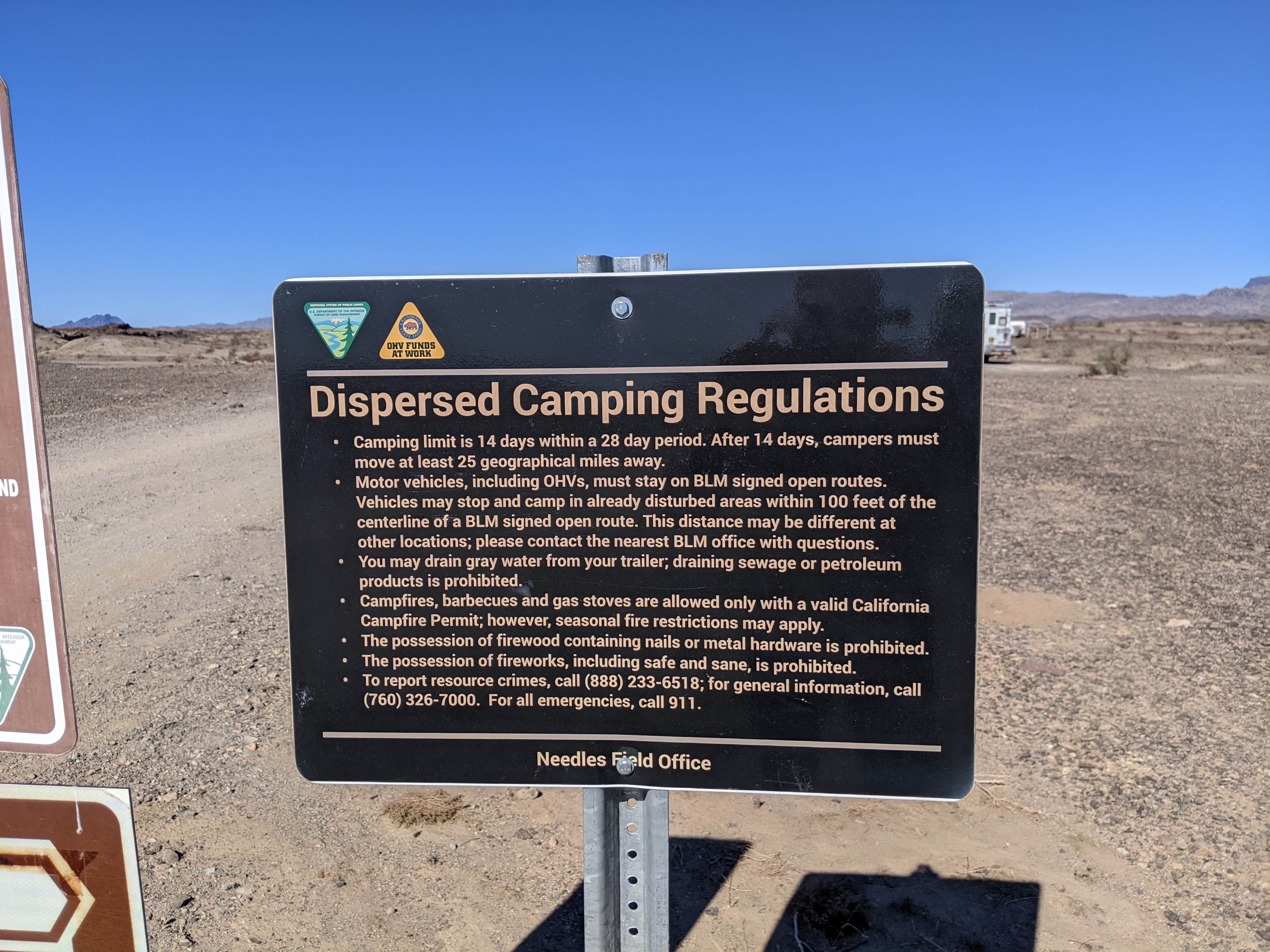 Camper-submitted photo at BLM mp 138.0 spur Dispersed near Earp, CA