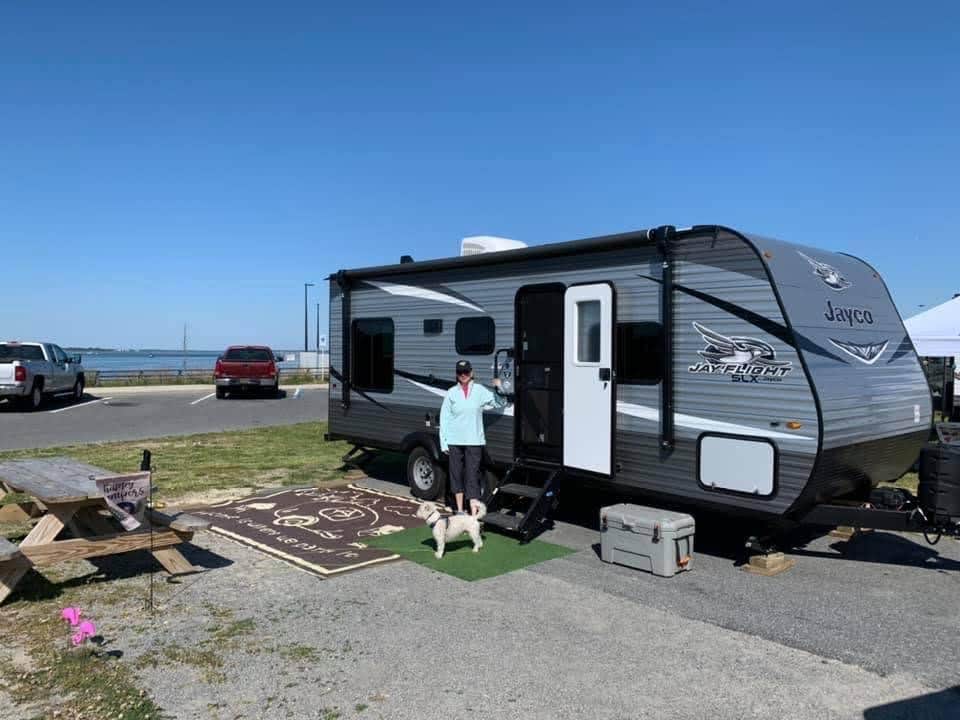 Laure D.'s photo of camping with pets at Delaware Seashore State Park Campground in Delaware