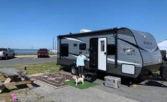 Laure D.'s photo of camping with pets at Delaware Seashore State Park Campground near Wildwood, NJ
