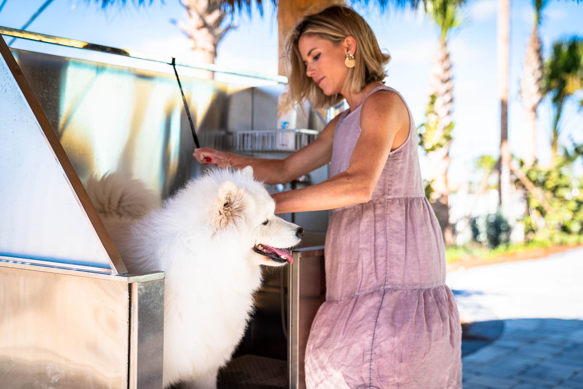 Beth W.'s photo of camping with pets at Camp Margaritaville RV Resort and Cabana Cabins Auburndale near Lakeland, FL