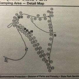 Campground map as of July 2021