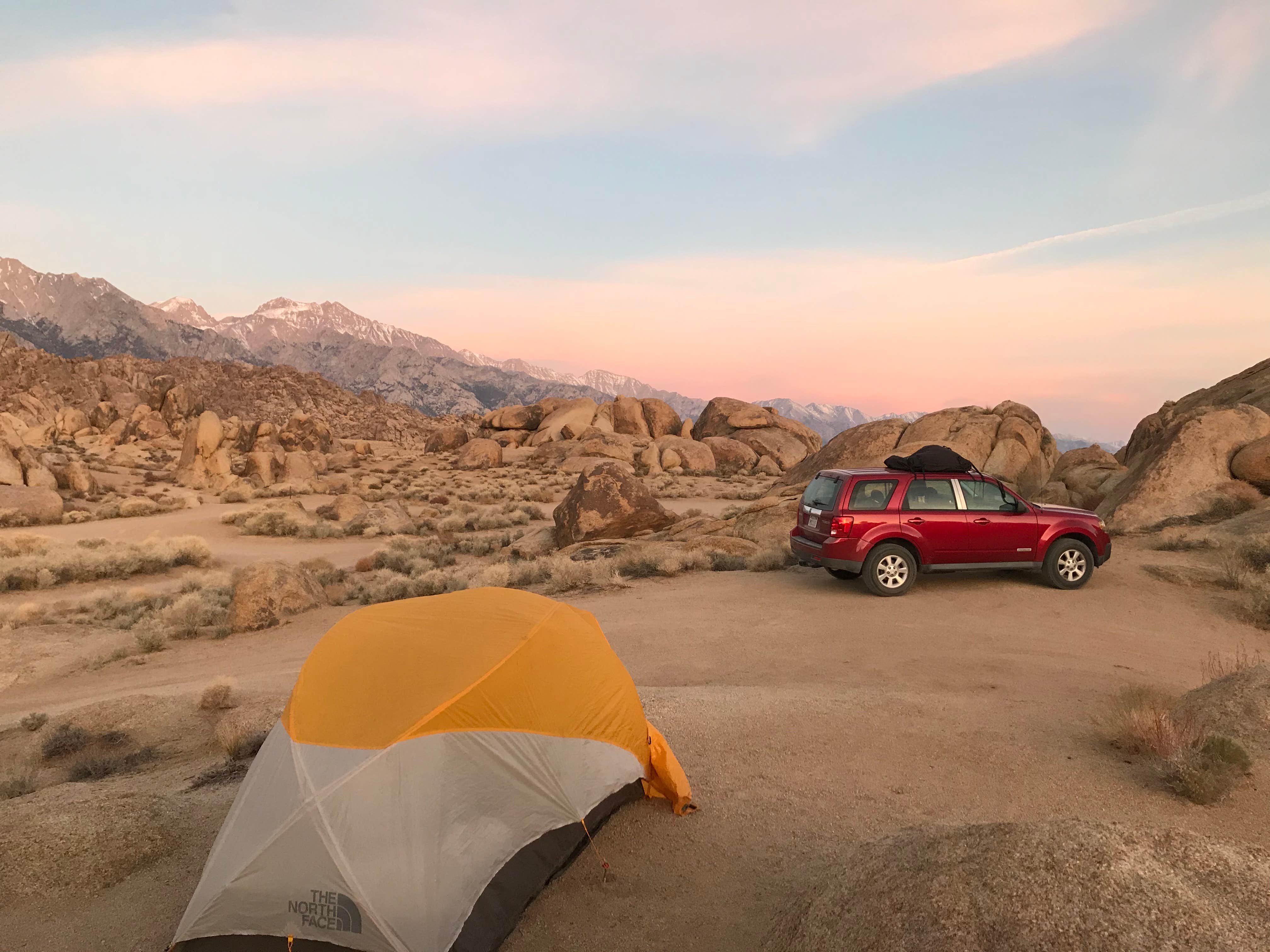 Jennifer D.'s photo of a dispersed camping area at Alabama Hills Recreation Area near Big Pine, CA