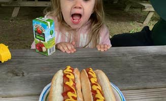 Brian S.'s photo of camping with pets at Pinewood Lodge Campground near Kingston, MA