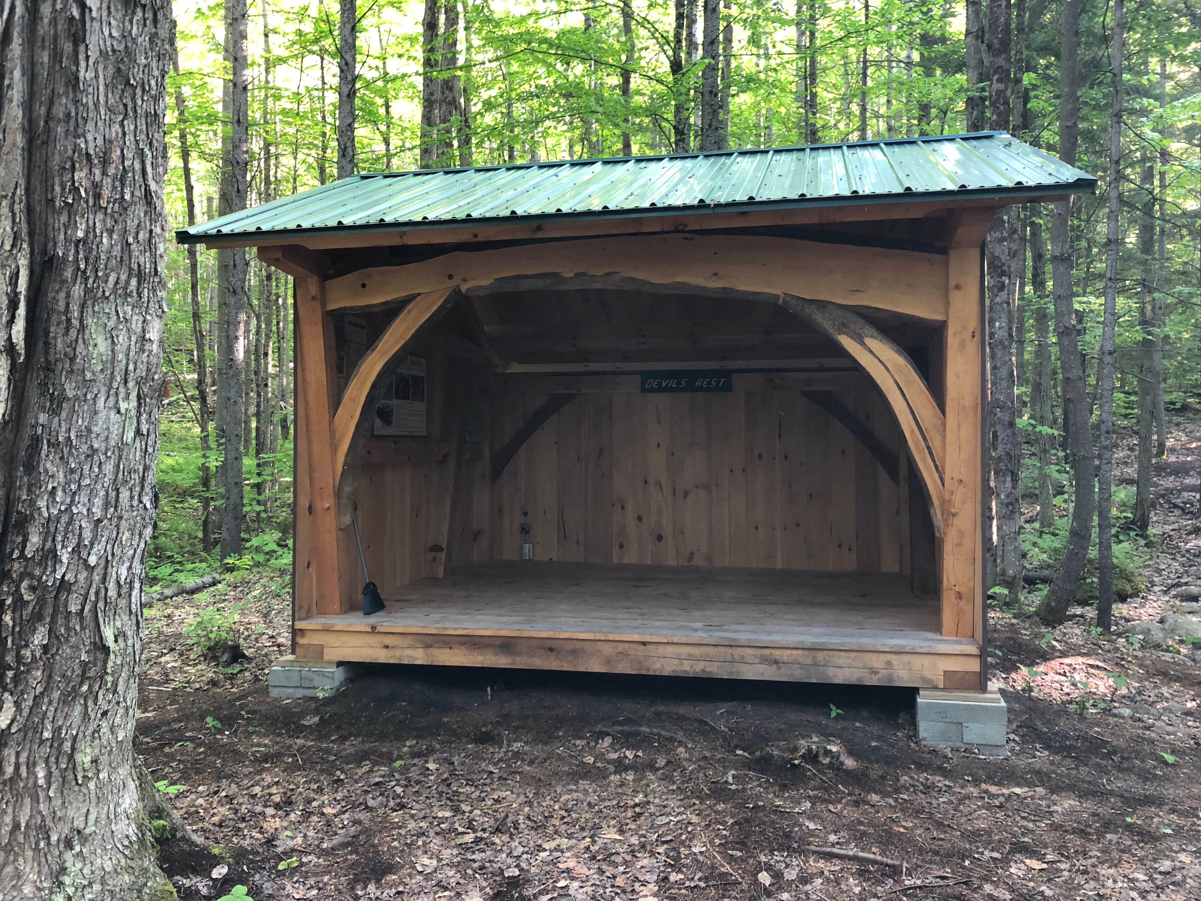 Camper-submitted photo at Devil’s Rest Shelter near Island Pond, VT