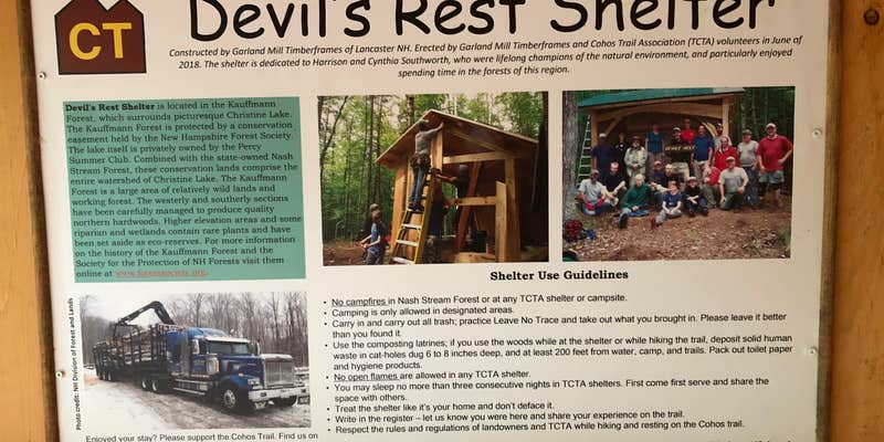 Camper submitted image from Devil’s Rest Shelter