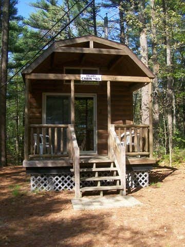 Brian S.'s photo of glamping accommodations at Pinewood Lodge Campground near Millville, MA