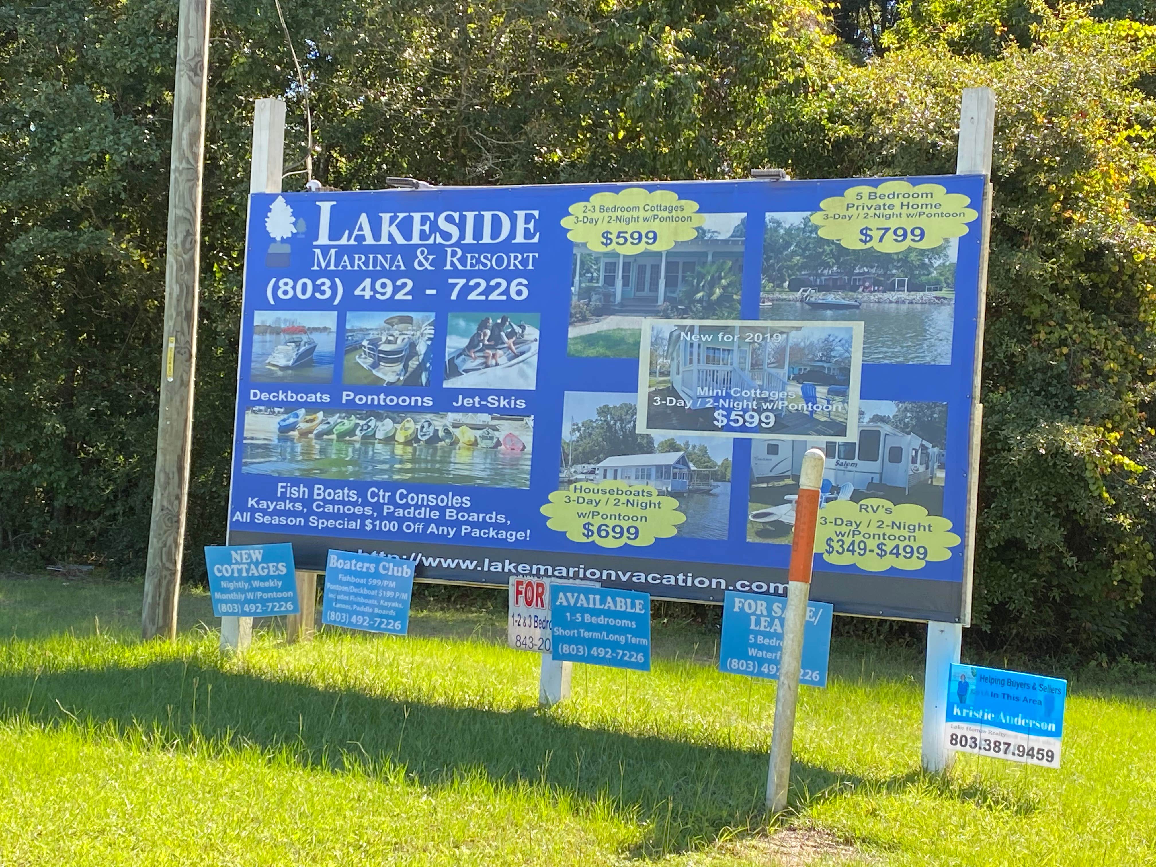 Camping near Bells Marina & Resort: Lakeside Marina & Resort, Eutawville, South Carolina