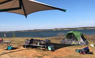 Melanie G.'s photo of tent camping at Meadowmere Park & Campground near Colleyville, TX