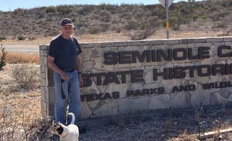 ROBERT J.'s photo of camping with pets at Seminole Canyon State Park Campground near Amistad National Recreation Area