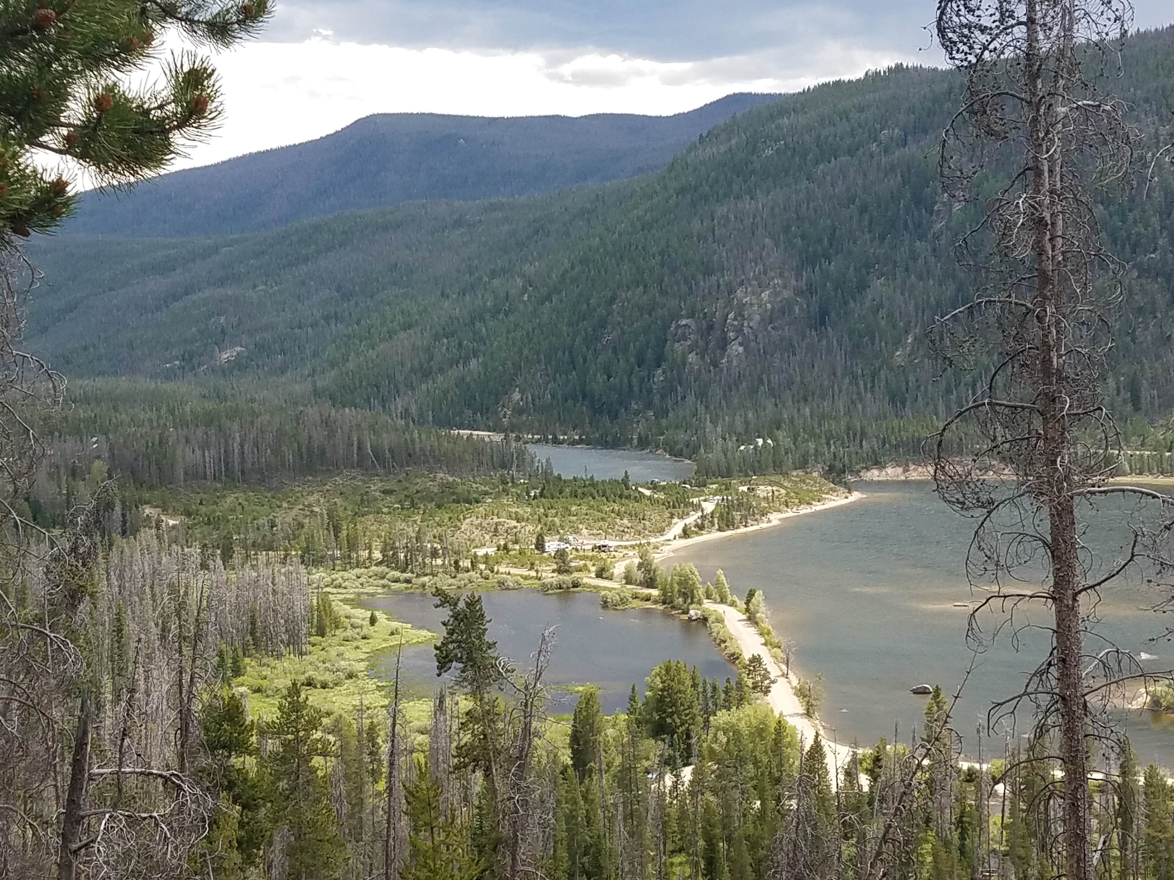 Moraine Loop from the trail above the campground 