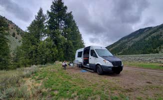 Megan H.'s photo of rv camping at Corral Creek Canyon Dispersed near Ketchum, ID