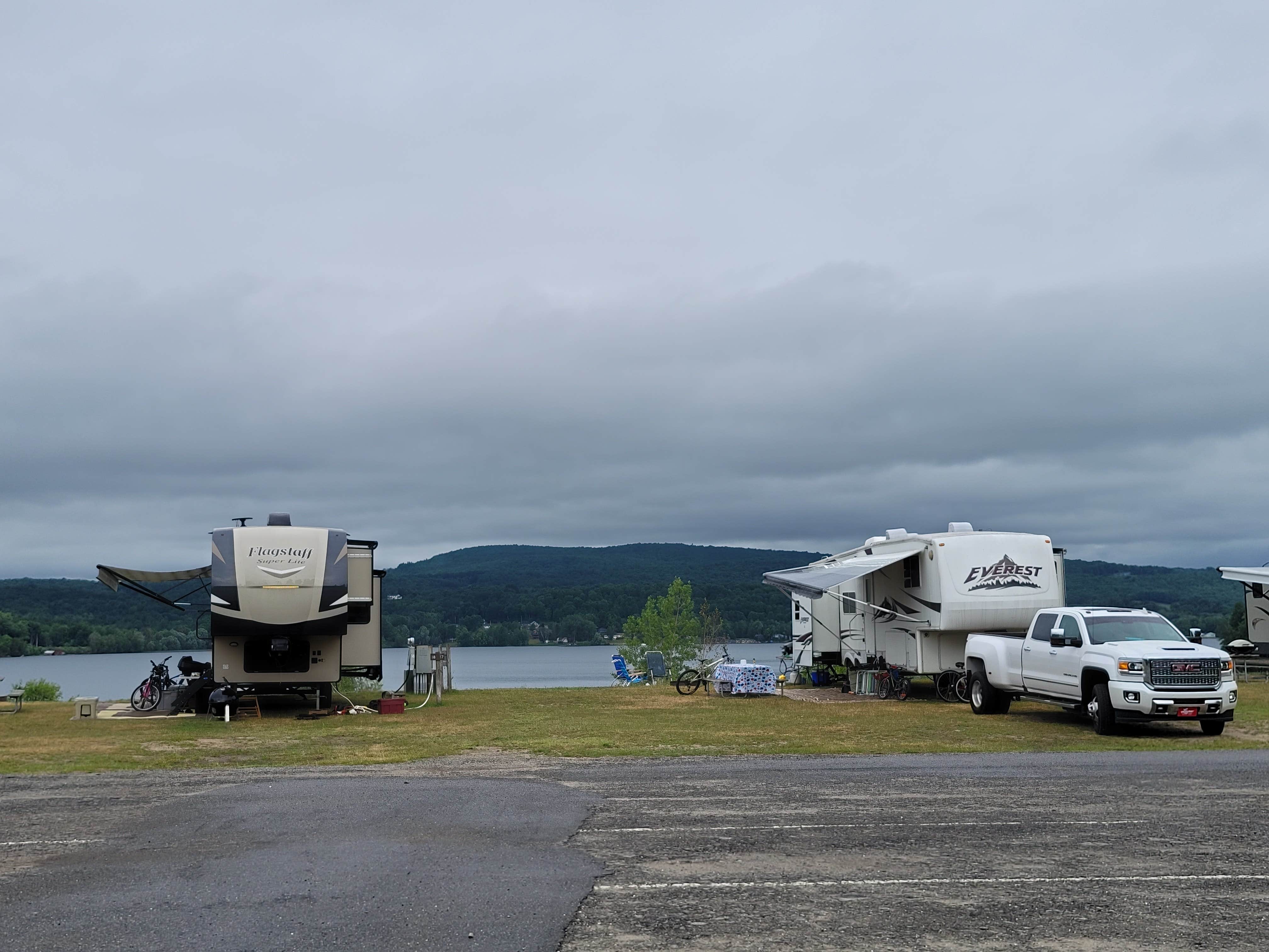 Nancy W.'s photo of rv camping at Prouty Beach Campground near Eden Mills, VT