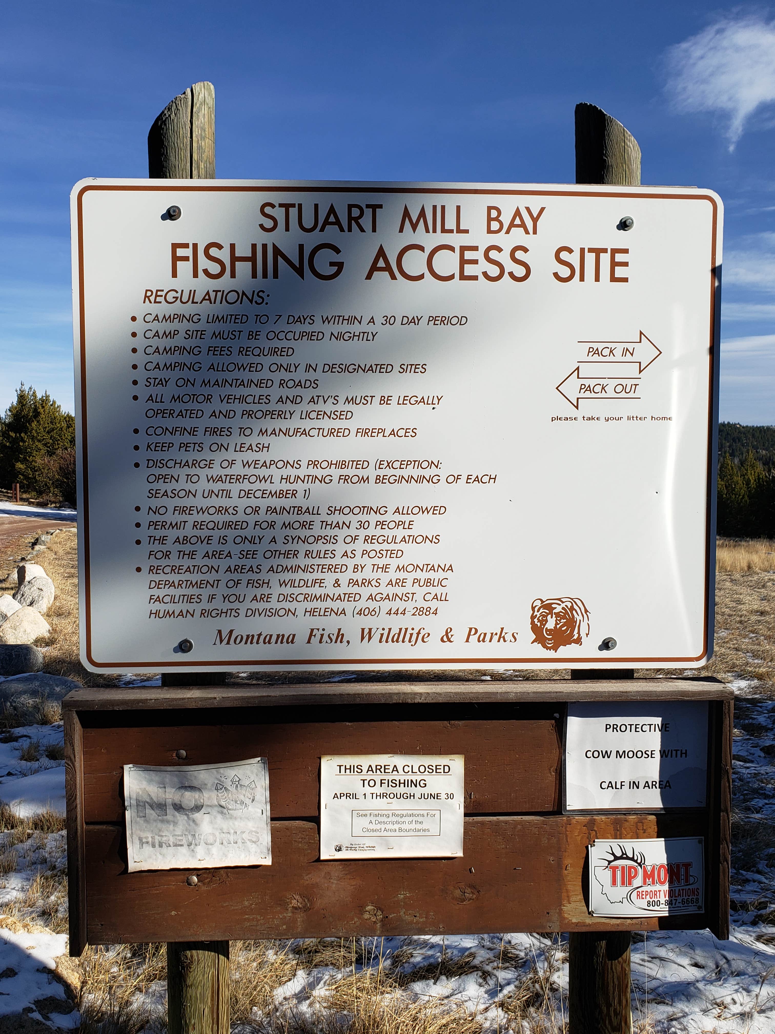 Camper-submitted photo at Stuart Mill Bay near Deer Lodge, MT